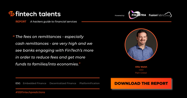 Ollie Walsh Finastra Fintech report 2022 Insights