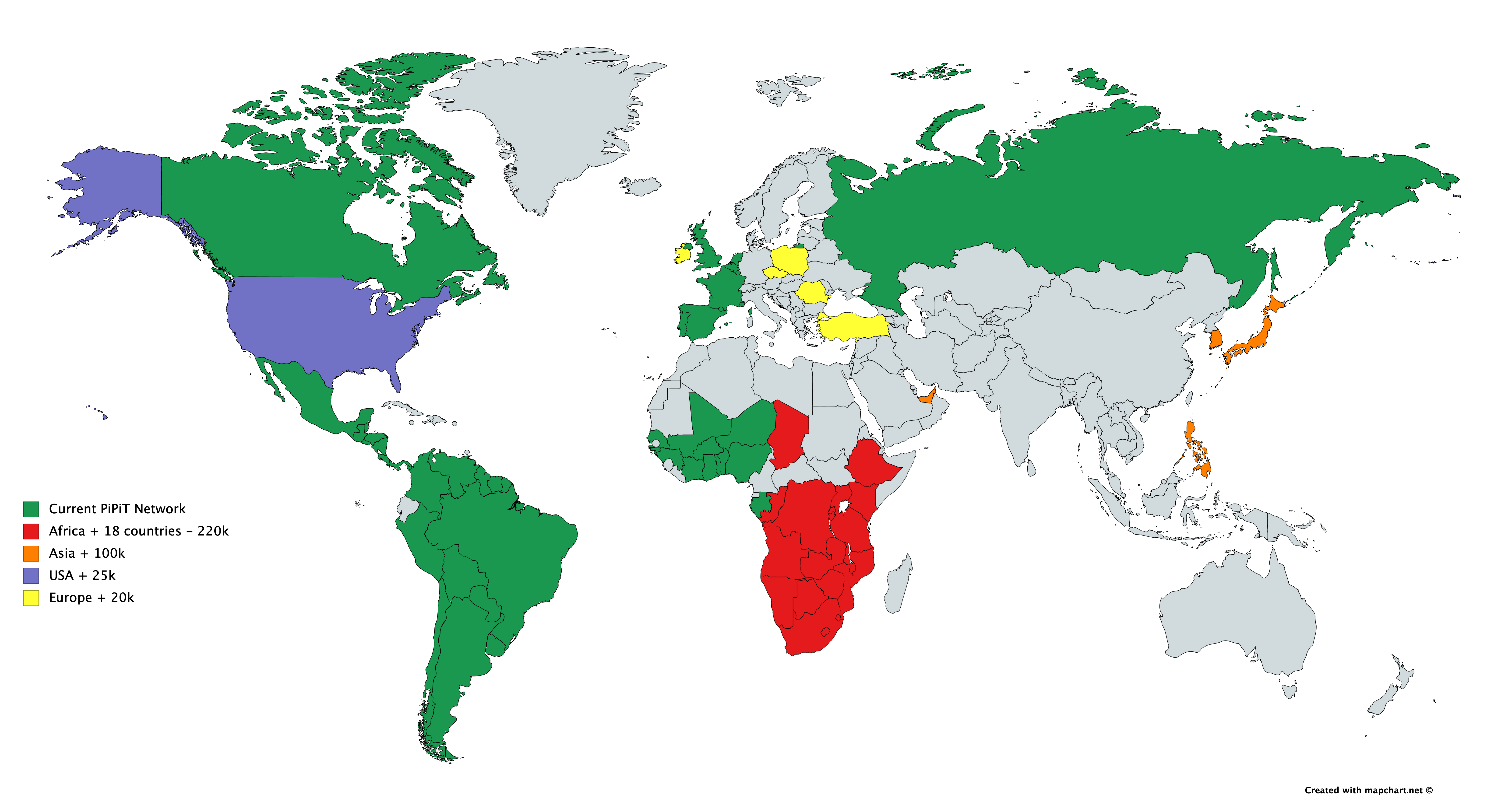 Onboarding collection partners map