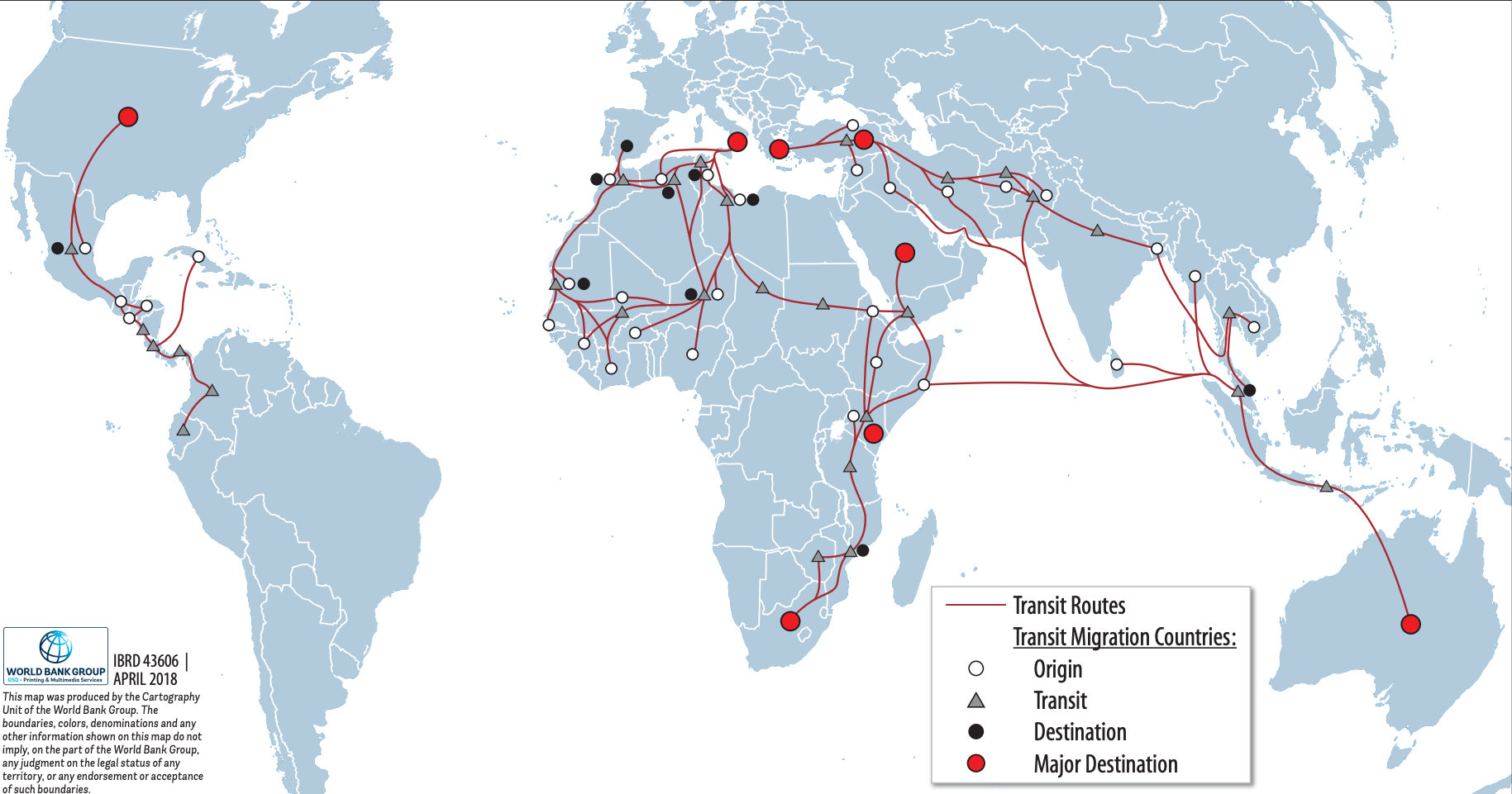 Transit migration routes